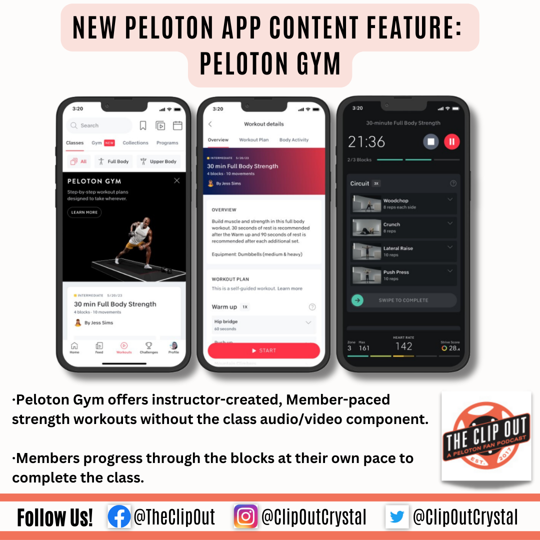 Peloton workout plan discount app