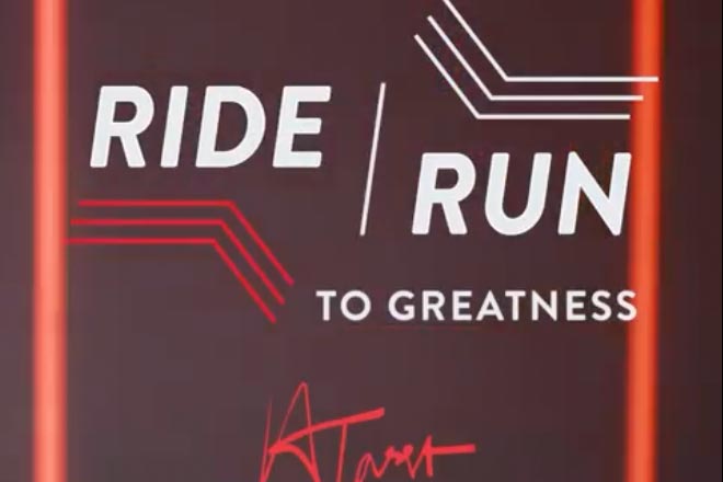 Logo for Ride and Run to Greatness