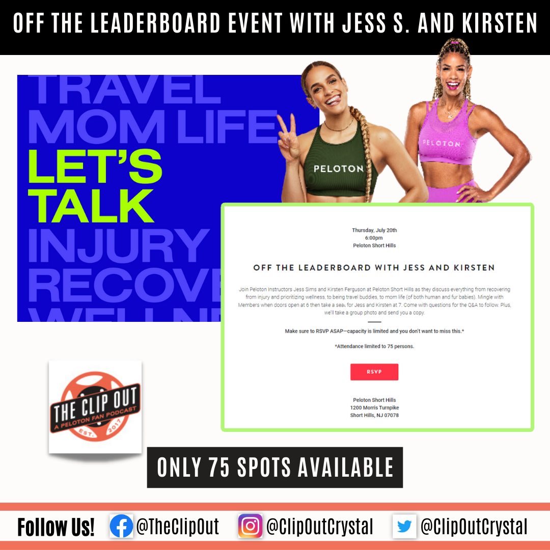 A Night with Peloton Instructors Jess Sims and Kirsten Ferguson
