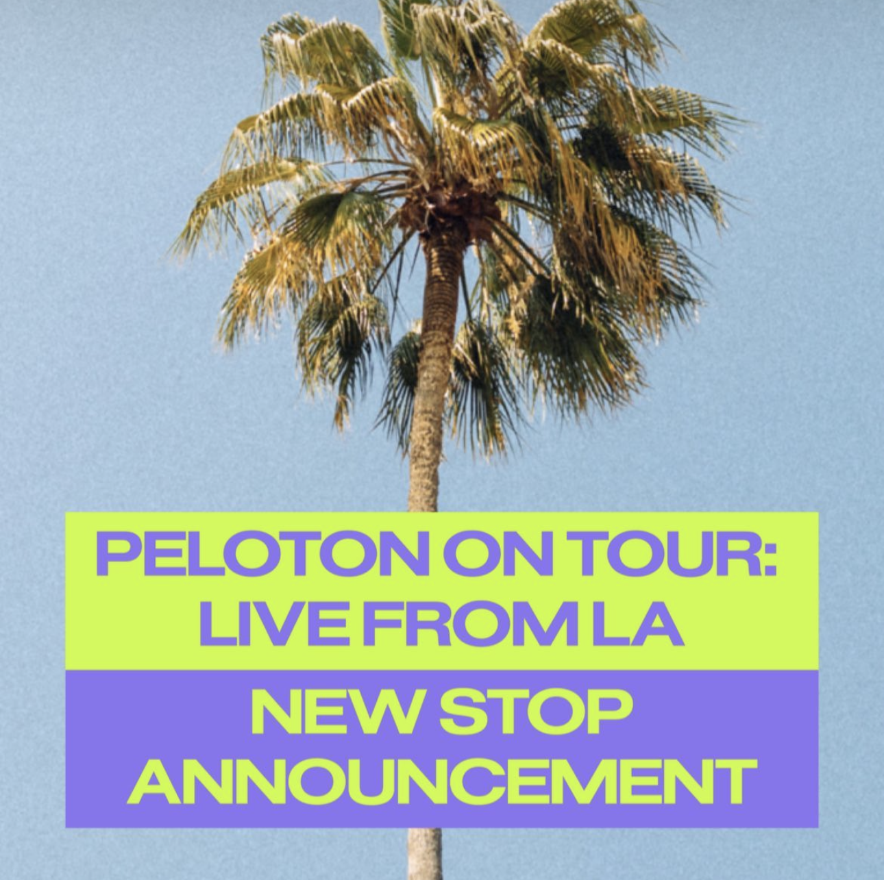 PELOTON TOUR ANNOUNCES UCLA VISIT The Clip Out