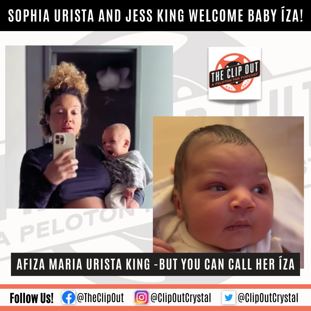 Jess King's new baby, Íza, with wife Sophia Urista