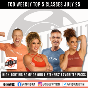 This week’s listener top 5 favorite Peloton classes