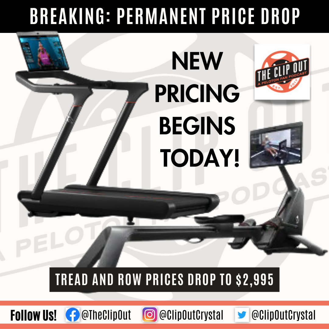 BREAKING Peloton Drops Prices of Tread and Row Permanently The