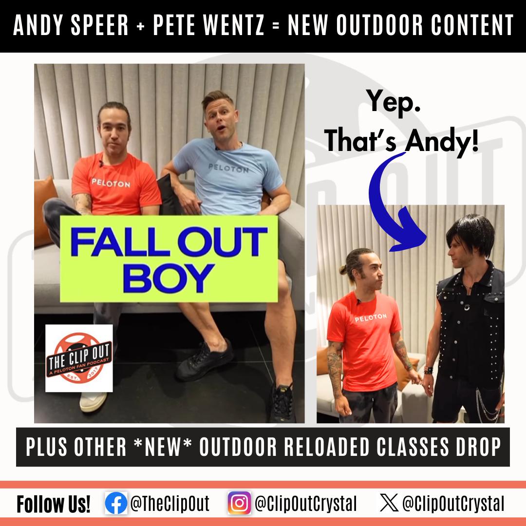 Andy Speer and Pete Wentz Team Up For New Outdoor Run - Fallout Boy Peloton Collaboration