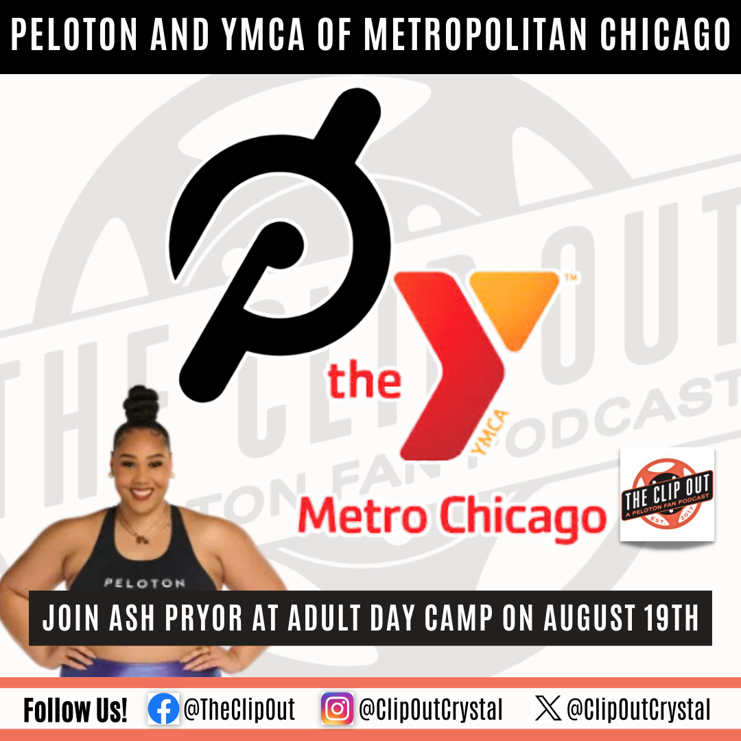 Peloton and YMCA of Metropolitan Chicago - Join Ash Pryor at Adult Day Camp on August 19th