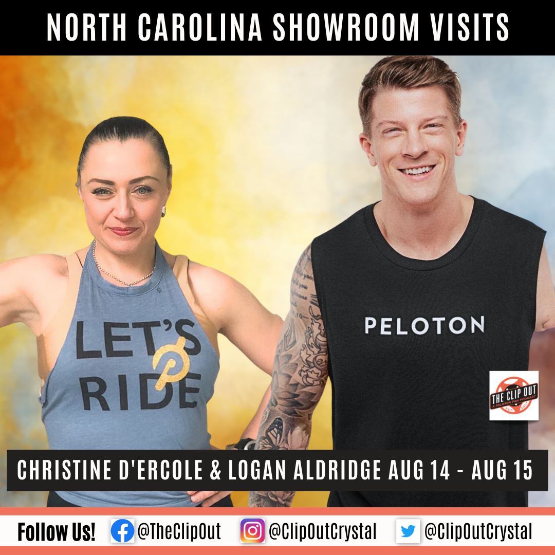 Christine and Logan to Visit Peloton Stores in Charlotte, Raleigh