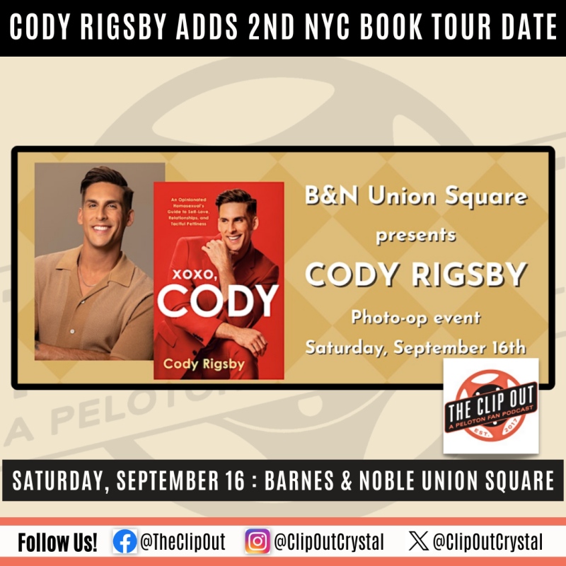 cody rigsby book tour dates 2023