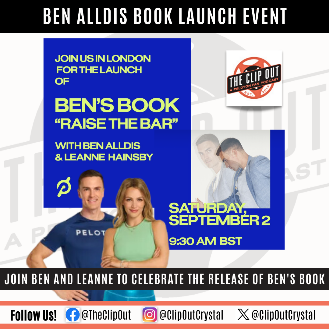 Ben Alldis Book Tour Dates & Locations in US Announced - Peloton Buddy