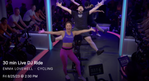 Favorite Peloton Live DJ Ride with Emma