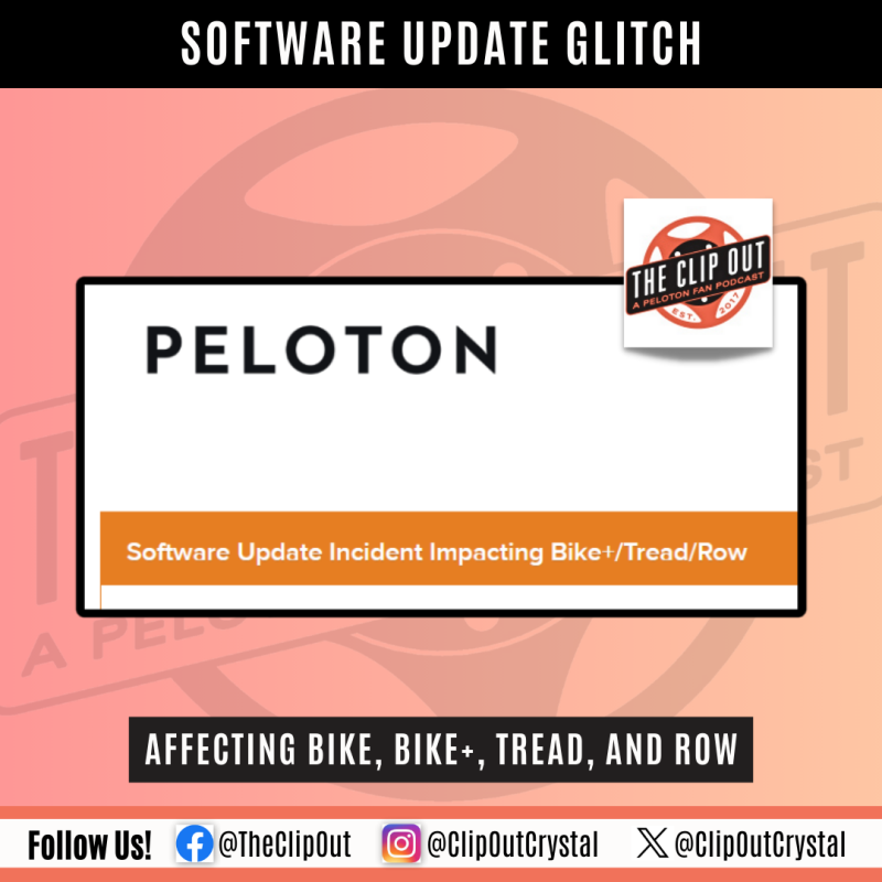 Peloton Glitch Following Update on Bike, Bike+, Tread and Row The