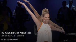 JSS Epic Singalong made the TCO weekly Top 5 favorite peloton class list