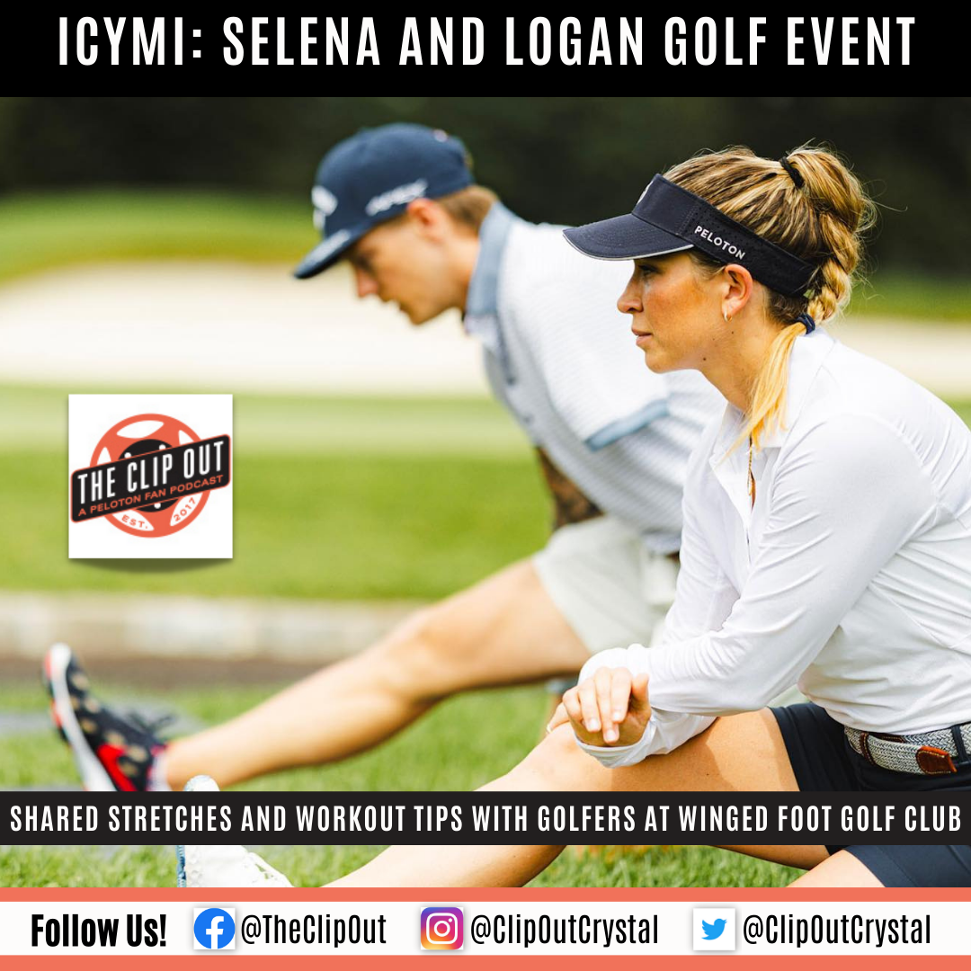 Selena and Logan Bring Workouts & Stretching to the Golf Course