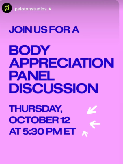 Peloton Hosts Body Appreciation Panel Discussion: Celebrating All ...