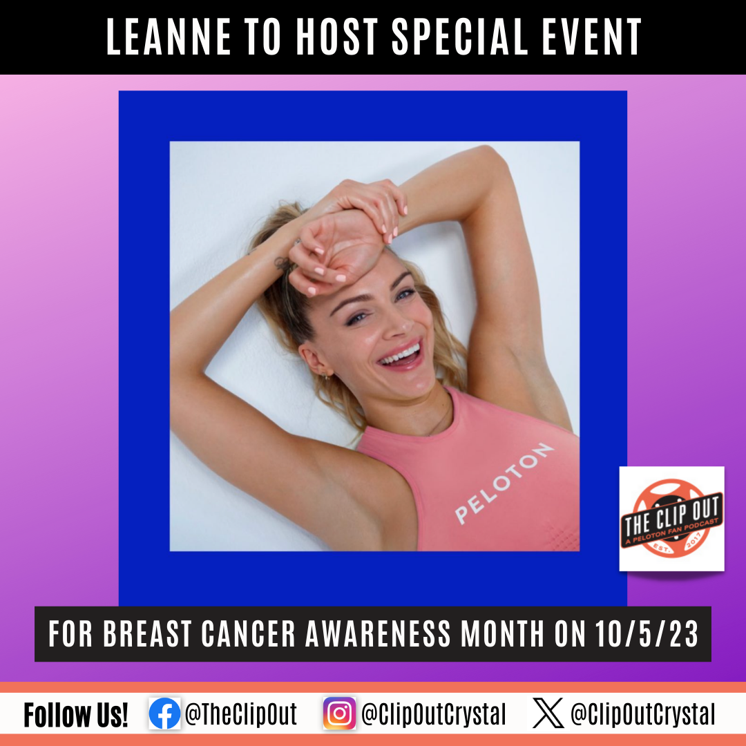 Leanne Hainsby to Host Special Breast Cancer Awareness Event at Peloton  Studios London - The Clip Out