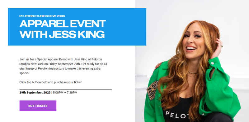 Peloton Apparel Event with Jess King - The Clip Out