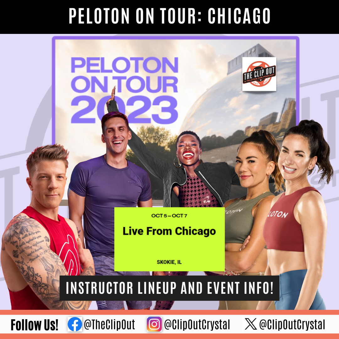 Peloton on tour Chicago Instructor lineup and Event info