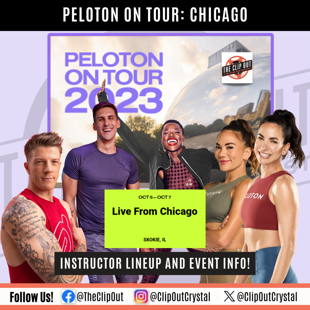 Peloton On Tour: Chicago Instructor Lineup and Event Info - The Clip Out