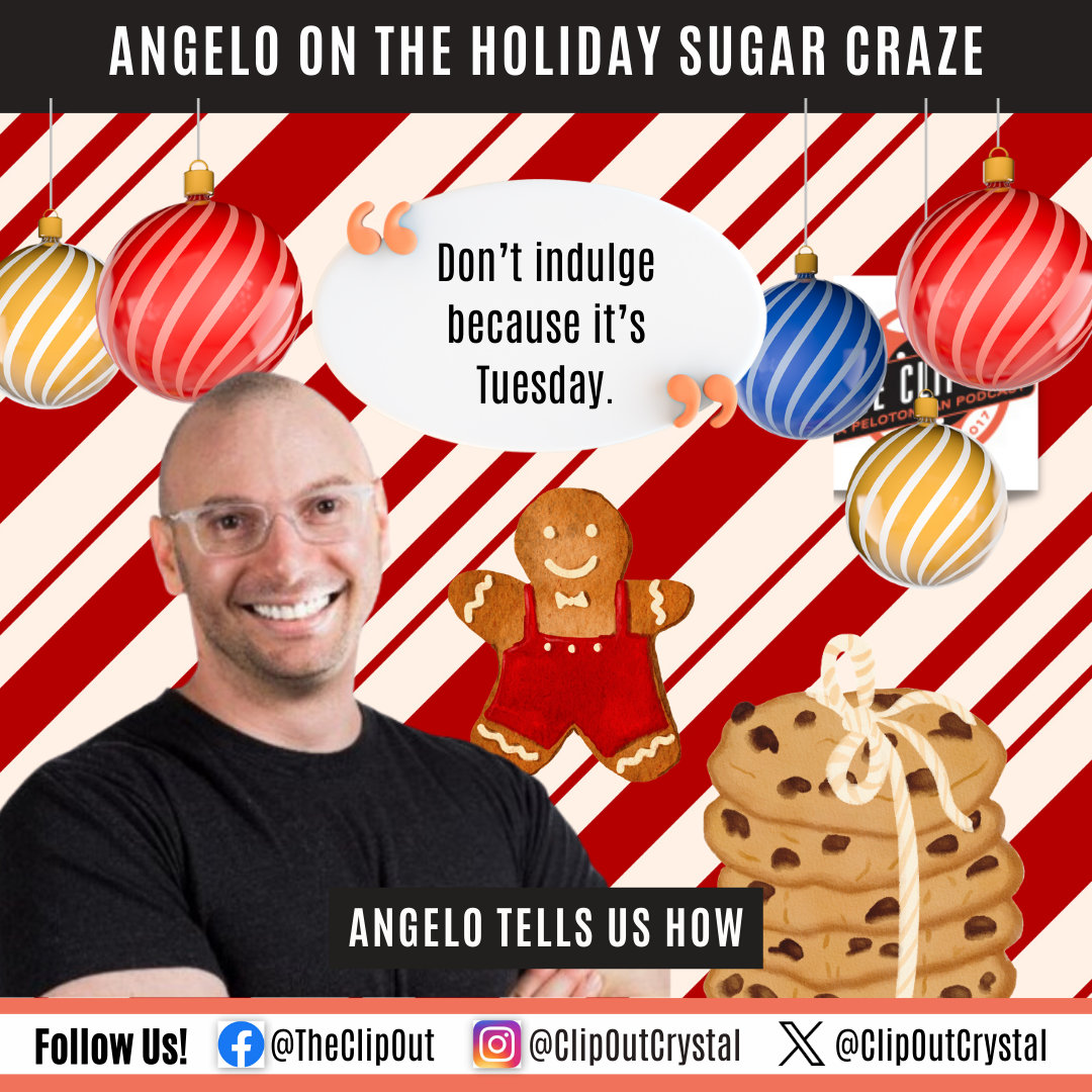 Cover art for Angelo interview from episode 336. Angelo on the holiday sugar craze. How to avoid sugar during the holidays.