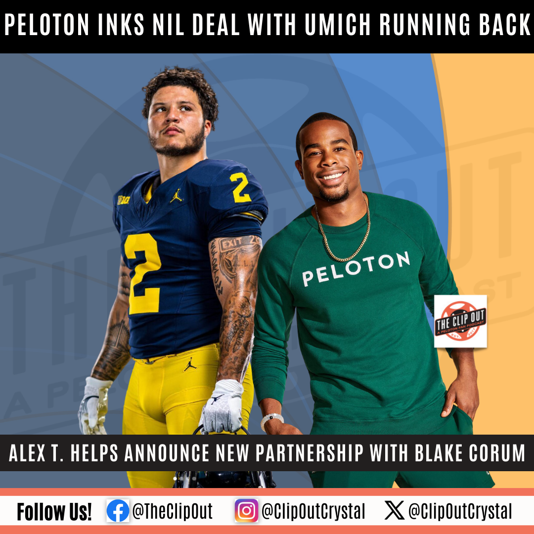 Peloton Strikes NIL Deal with University of Michigan Running Back