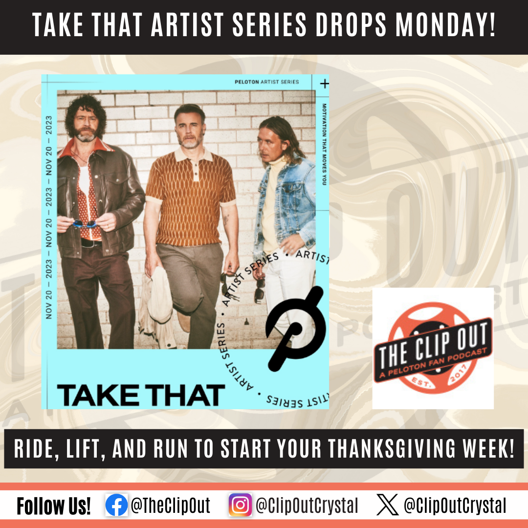 Take That featured Peloton Artist Series drops Monday November 20