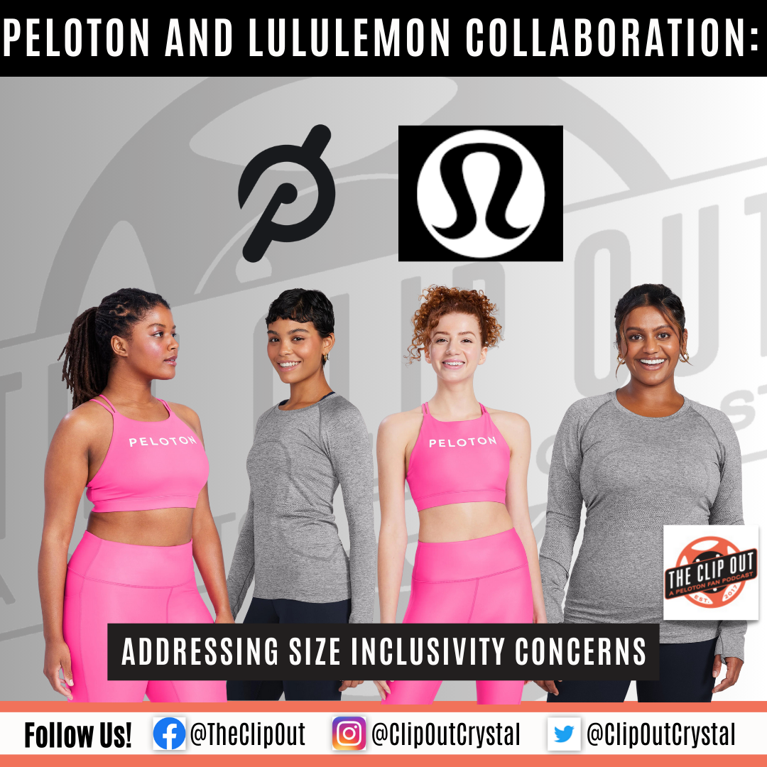 Peloton and Lululemon Collaboration: Addressing Size Inclusivity Concerns -  The Clip Out