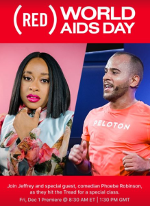 Jeffrey and Phoebe commemorate World AIDS Day