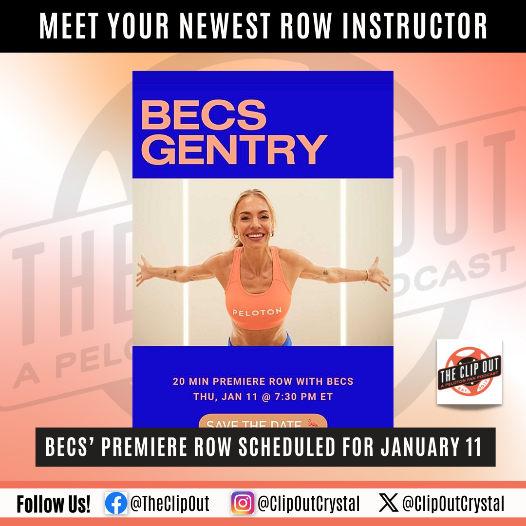 Becs Gentry Joins Peloton Row Instructor Team