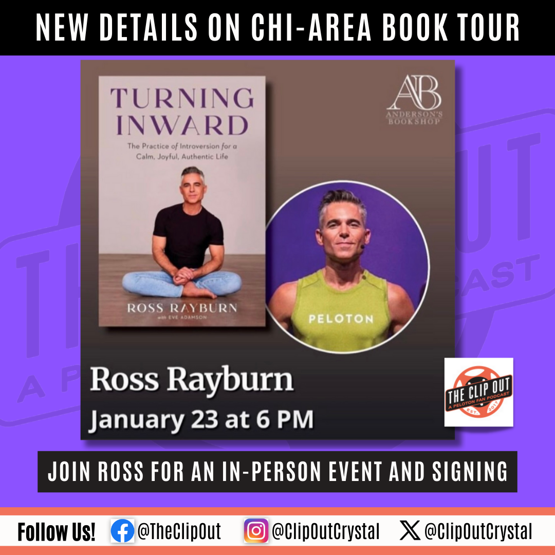 Peloton yoga instructor Ross Rayburn has released more information on his “Turning Inward” book tour heading to the Chicago area