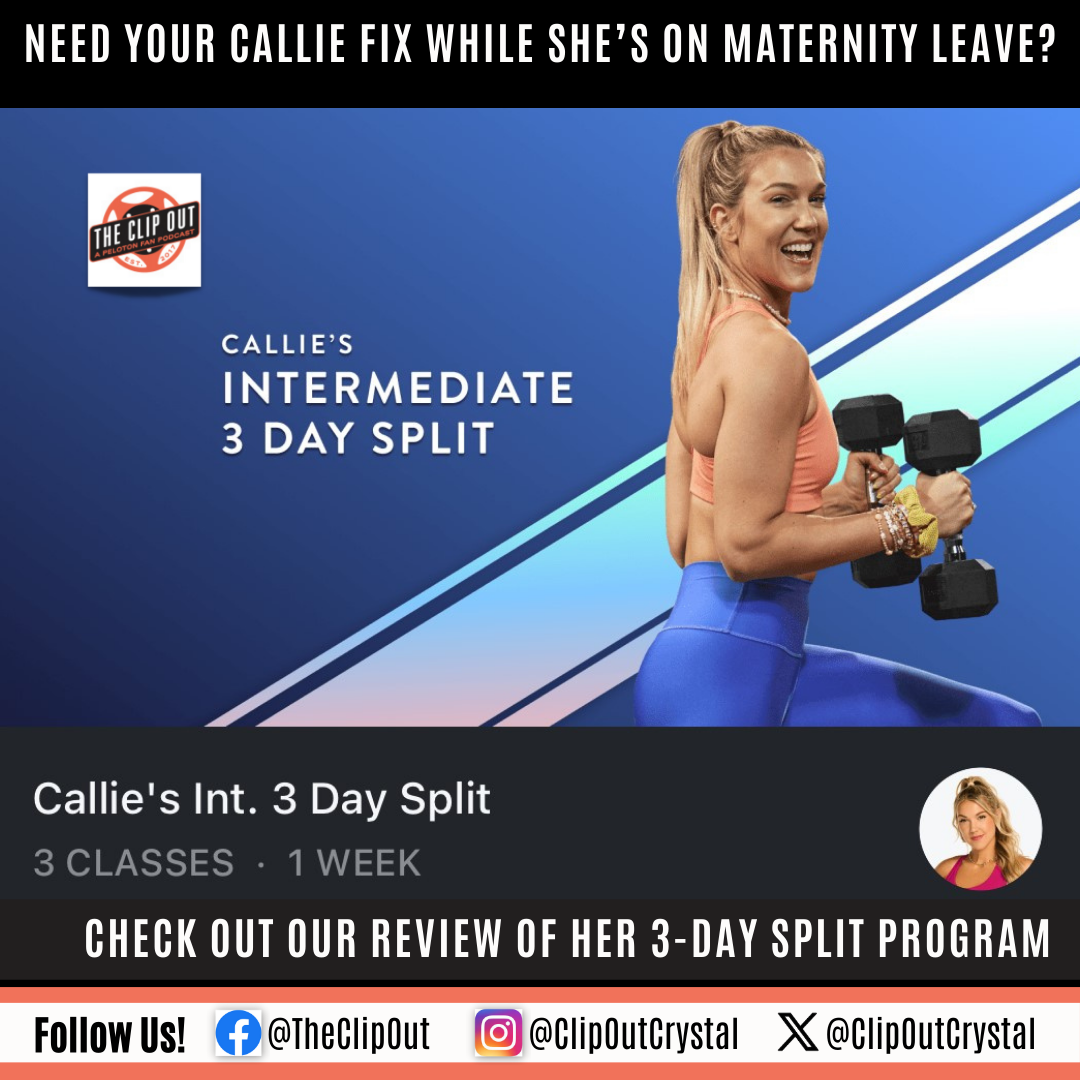 Callie Gullickson 3-Day Split Training Program