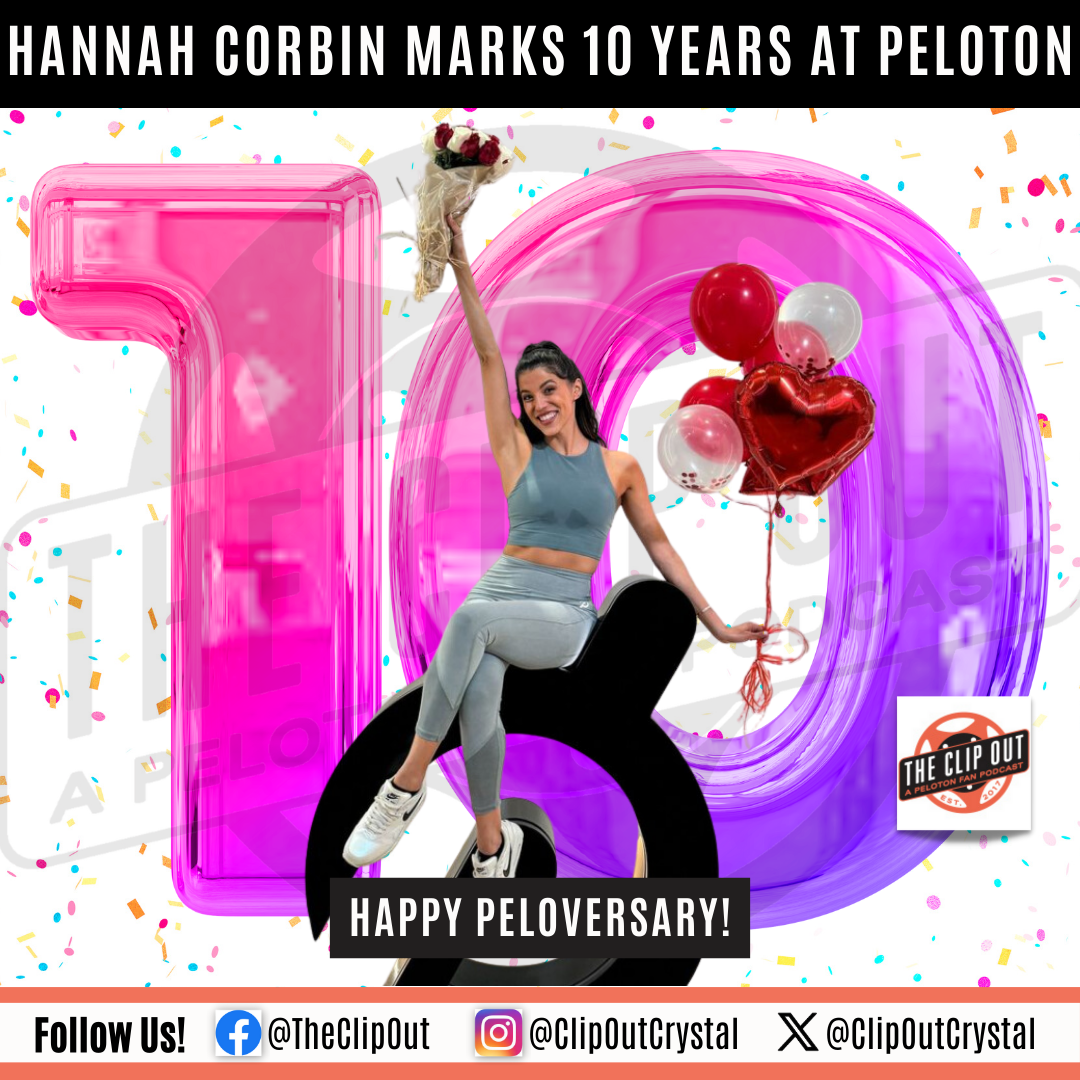 Hannah Corbin celebrates 10 years at Peloton