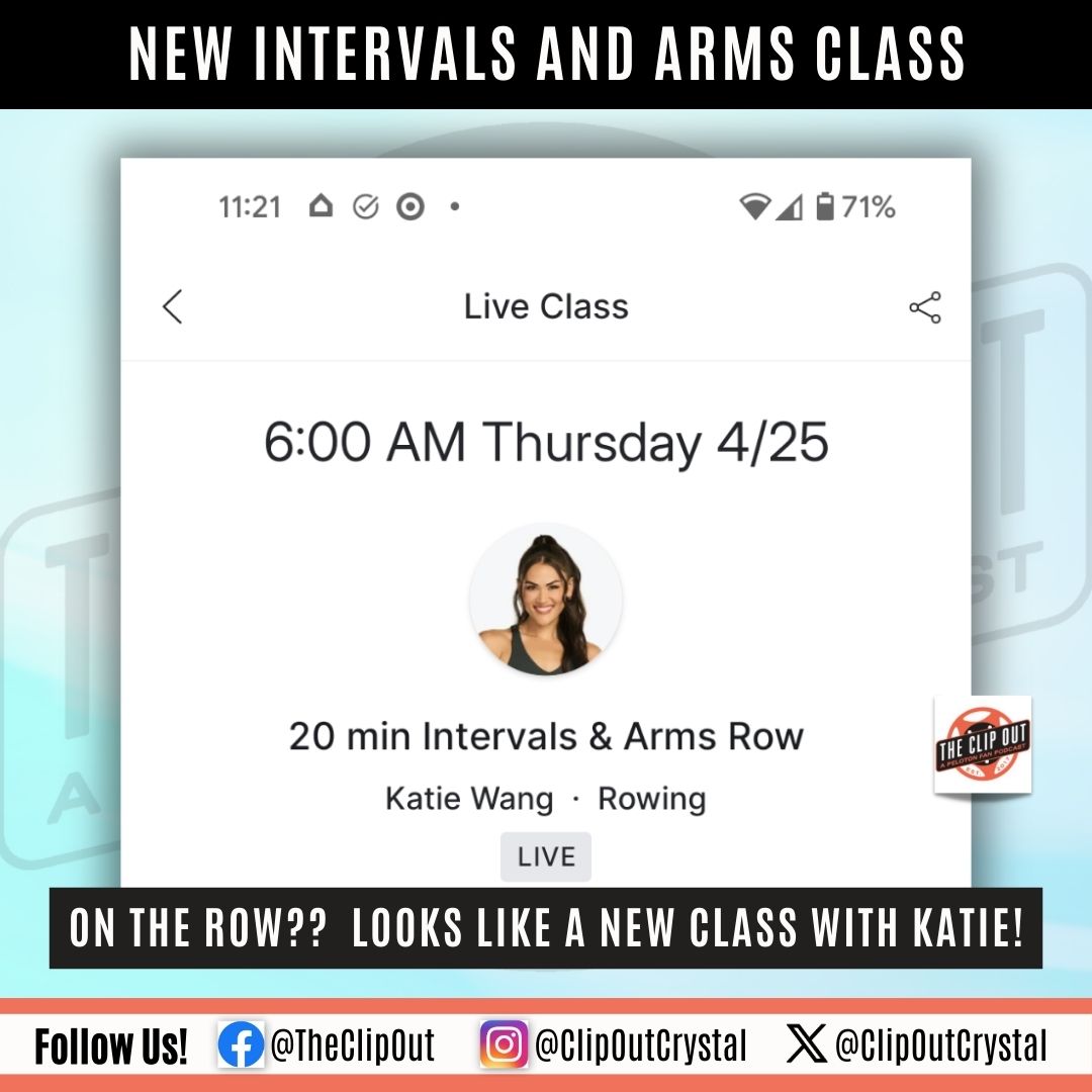 new peloton intervals and arms class on the row