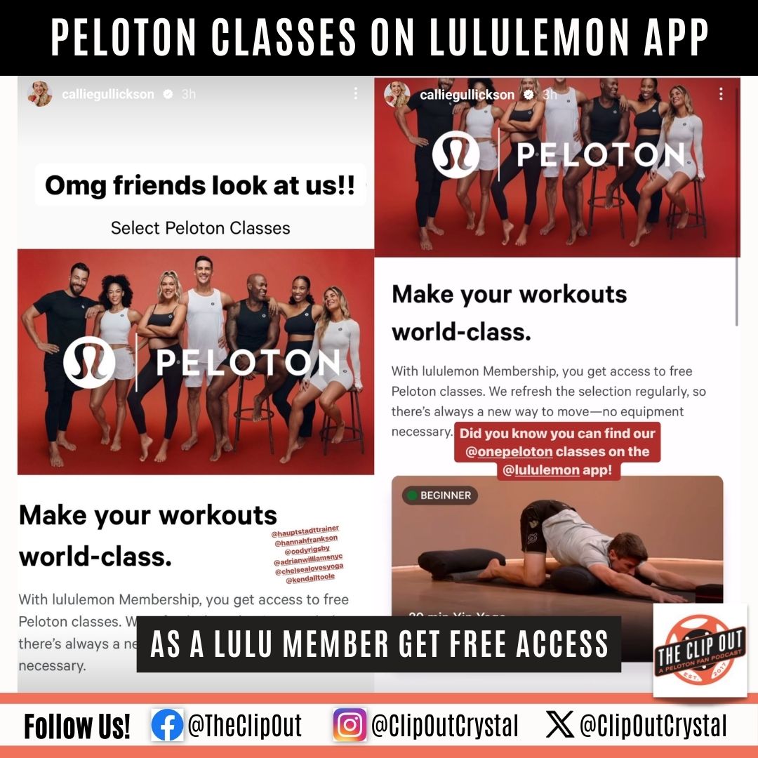 Peloton Classes on Lulu App