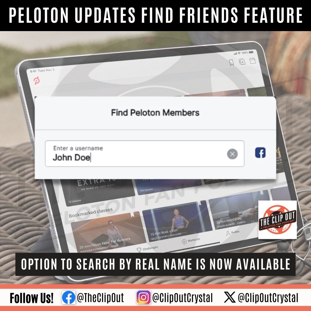 Peloton Find Friends Real Name Search