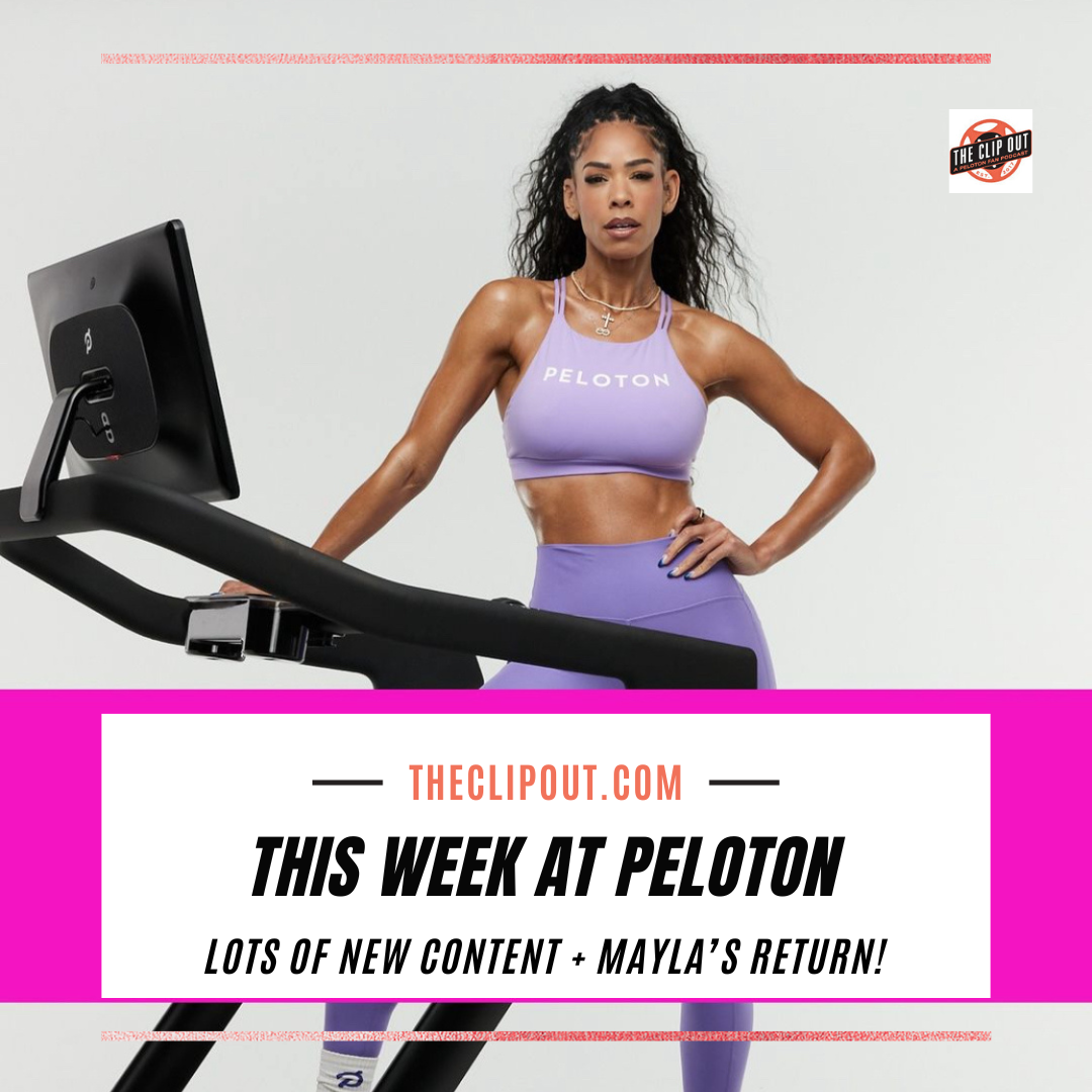 Check out the new content available this week at Peloton.