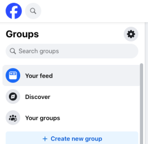 FB Group Search function example