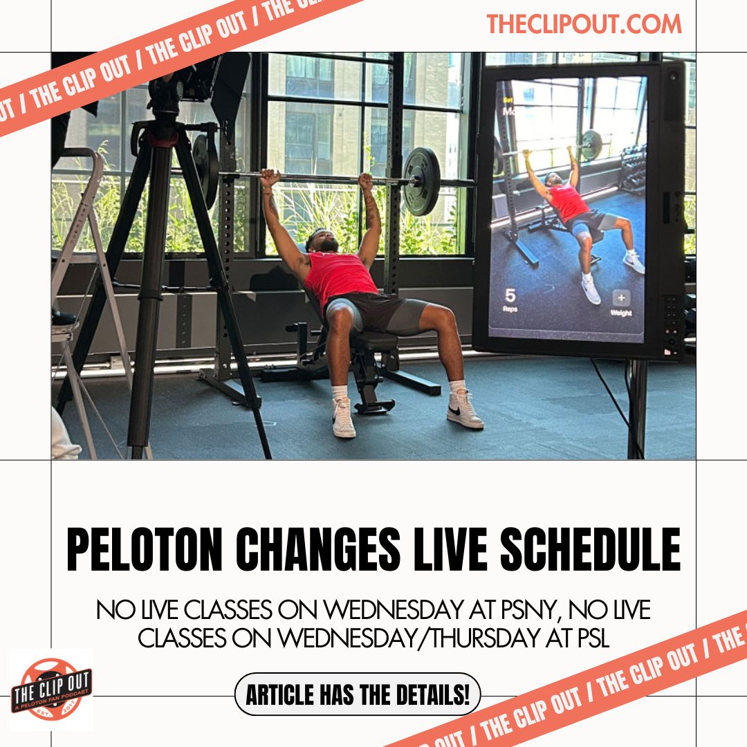 Peloton Changes Live Schedule at PSNY and PSL