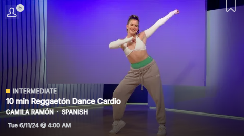 Peloton instructor Camila Ramon Dance Cardio