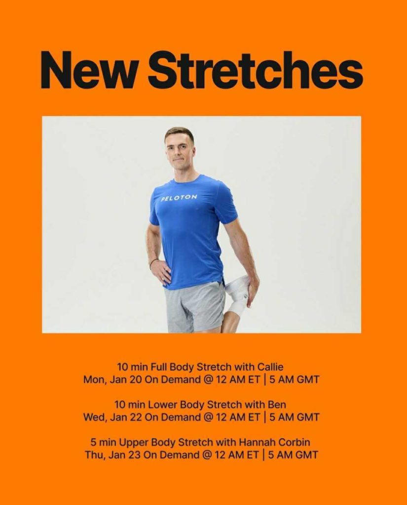 New Stretches dropping on January 20, 22 and 23 in the on demand library.