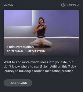 Peloton Start Your Meditation Practice Intro Class