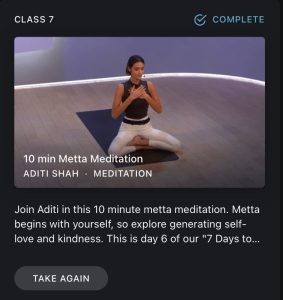 Peloton Start Your Meditation Practice Class 7