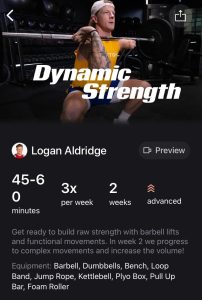 Start Logan Aldridge's new Strength+ App program