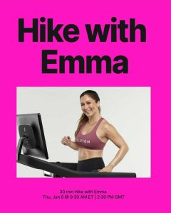 20 minute Hike with Emma at 9:30am Thursday January 9