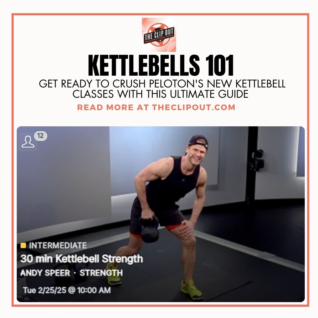 Kettlebells 101. Get ready to crush Peloton's new kettlebell classes with this ultimate guide. Screenshot of Andy Speer 30 minute Kettlebell strength class