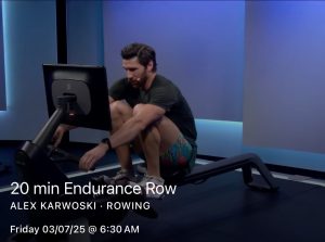 Alex Karowski Endurance Row