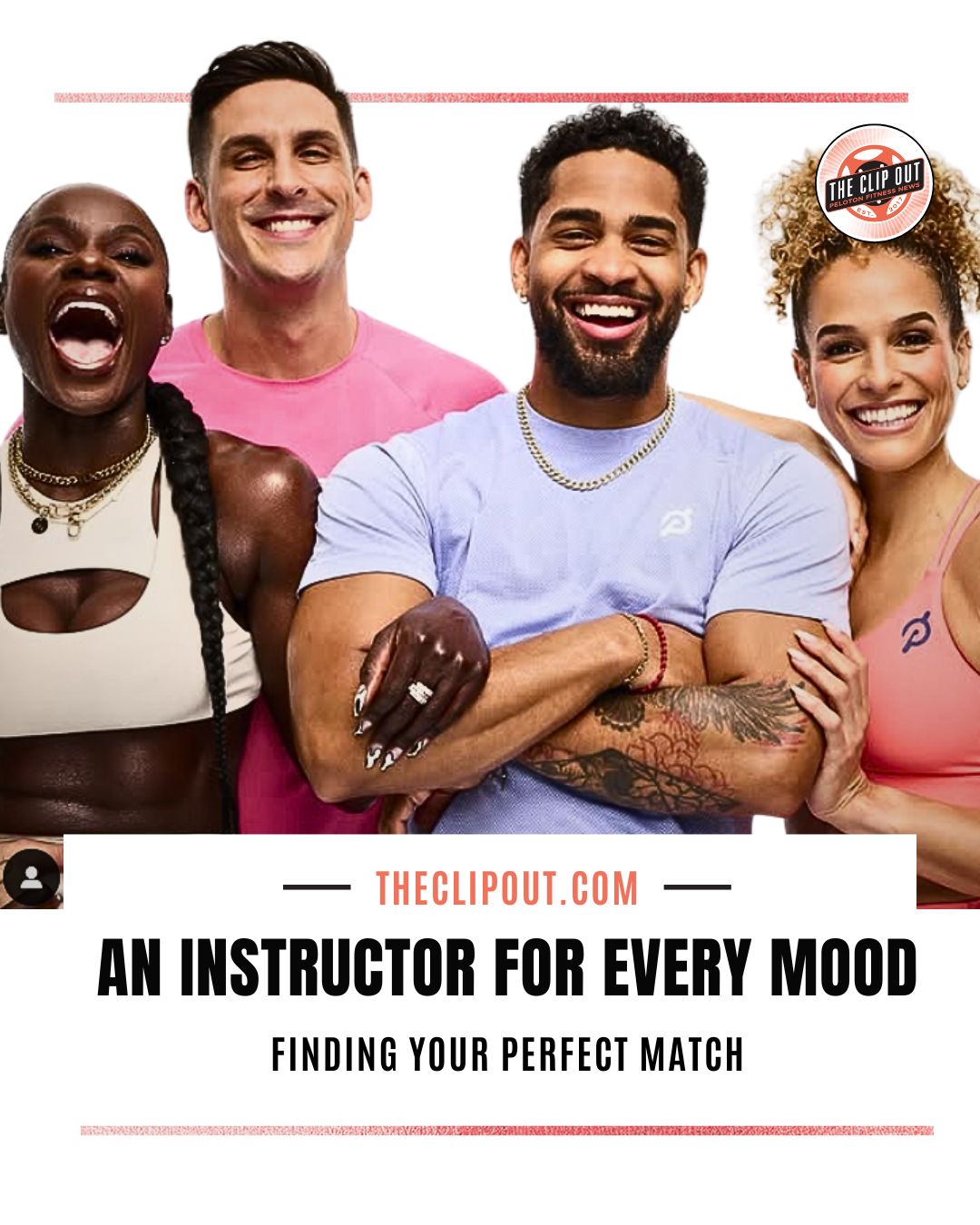 A Peloton instructor for every mood. finding your perfect match. Read more at theclipout.com