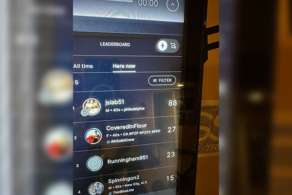 The Clip Out | Peloton Leaderboard View