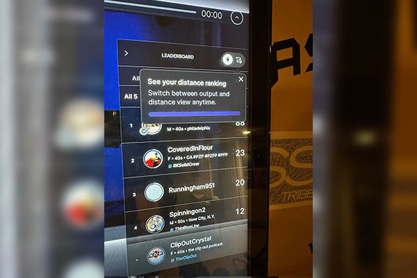The Clip Out | Peloton Leaderboard View