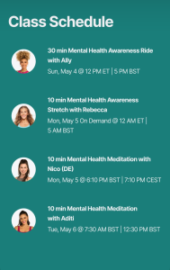Mental Health Month classes 2