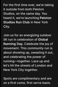 Event Outdoor Run Club Global Running Day