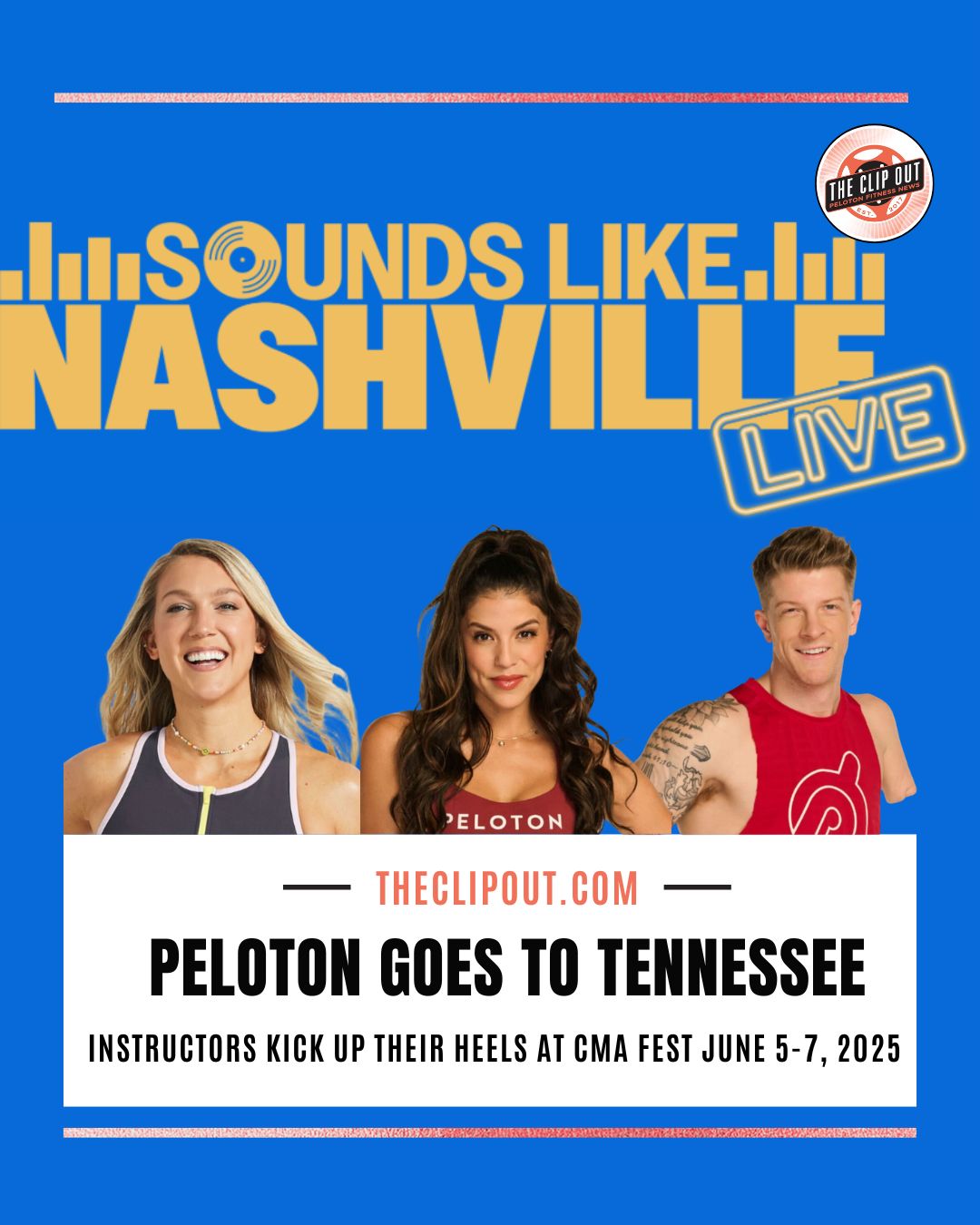 Peloton Event Sounds Like Nashville June 5-7 2025 (1)